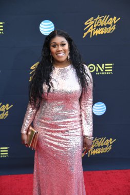 24 Mart 2018 Cumartesi günü Las Vegas 'taki Orleans Resort' ta düzenlenen 33. Yıldız Ödülleri Kırmızı Halı sırasında ünlüler.