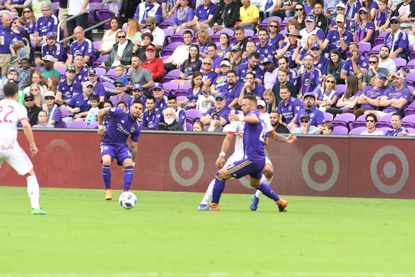 Orlando City, 31 Mart 2018 'de Orlando Florida' daki Exploria Stadyumu 'nda New York Red Bulls' a ev sahipliği yaptı..  