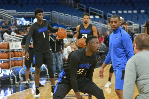 Orlando Magic Host Practice Session Amway Center Orlando Florida Στις — Φωτογραφία Αρχείου