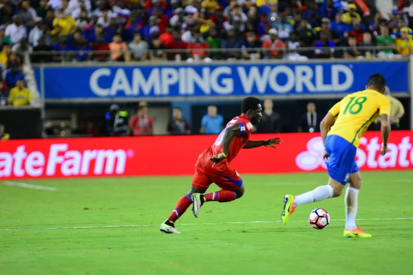 Brazília Szembesül Haitivel Copa America Centenario Alatt Orlando Floridában Camping — Stock Fotó