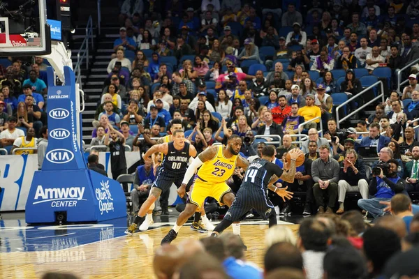 Orlando Magic Acoge Los Angeles Lakers Amway Center Orlando Forida —  Fotos de Stock