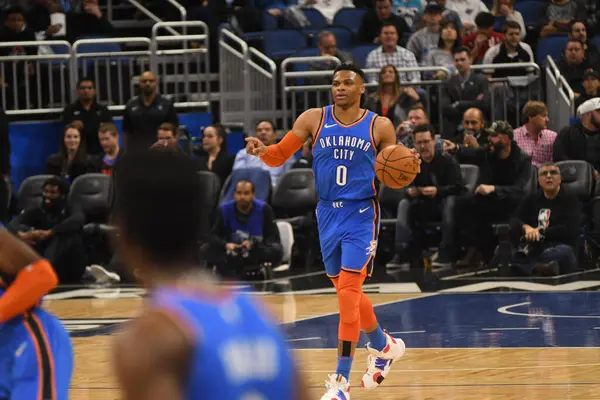 Orlando Magic Värd För Oklahomacity Thunder Amway Center Orlando Florida — Stockfoto