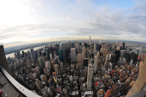 Vidvinkel Utsikt Över New York City Den Maj 2016 — Stockfoto