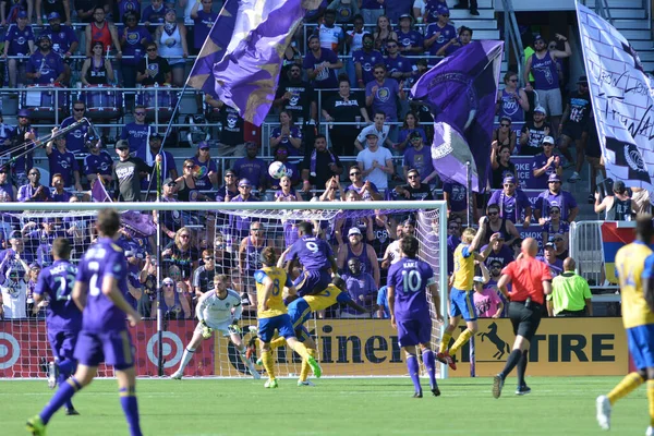 Orlando City Hostí Colorado Rapids Stadionu Orlando City Orlandu Floridě — Stock fotografie