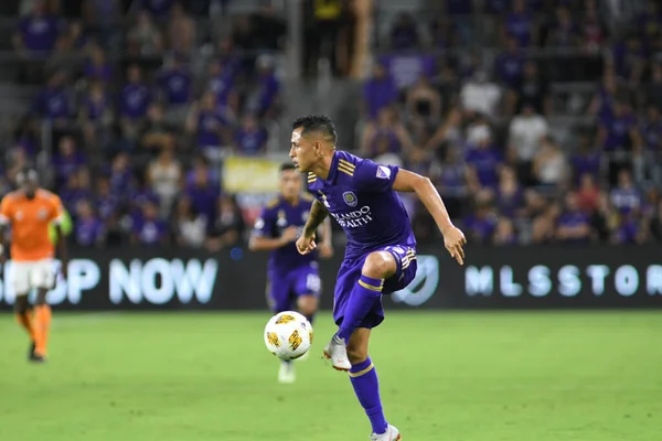 Orlando City Värd Houston Dynamo Exploria Stadium Orlando Florida Den — Stockfoto