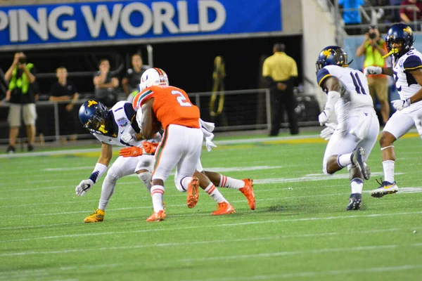 West Virginia Mountaineers Worden Geconfronteerd Met Miami Hurricanes Tijdens 71E — Stockfoto