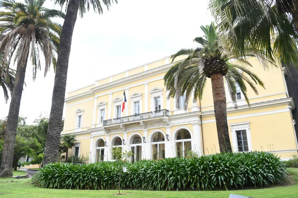 Straßenansicht Mit Fassaden Schöner Gebäude Stadtblick Südfrankreich — Stockfoto