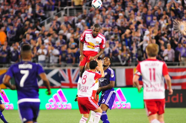 Orlando City Hospeda New York Red Bulls Camping World Stadium — Fotografia de Stock