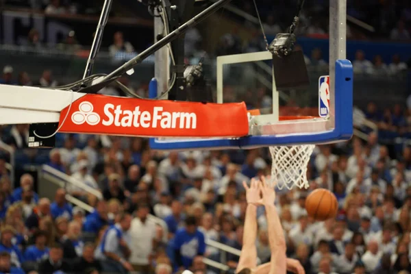 Orlando Magic Házigazdák Toronto Rapters Alatt Nba Rájátszás Forduló Amway — Stock Fotó