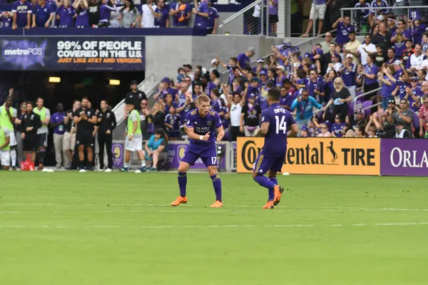 Orlando City 8 Nisan 2018 'de Orlando Florida' daki Exploria Stadyumu 'nda Portland Timbers' a ev sahipliği yaptı.. 