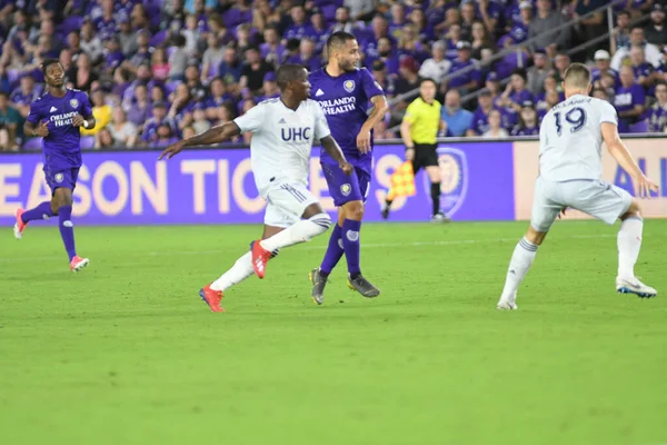 Orlando City 20 Şubat 2019 Çarşamba günü Orlando Fl 'daki Orlando City Stadyumu' nda New England 'a ev sahipliği yaptı. 