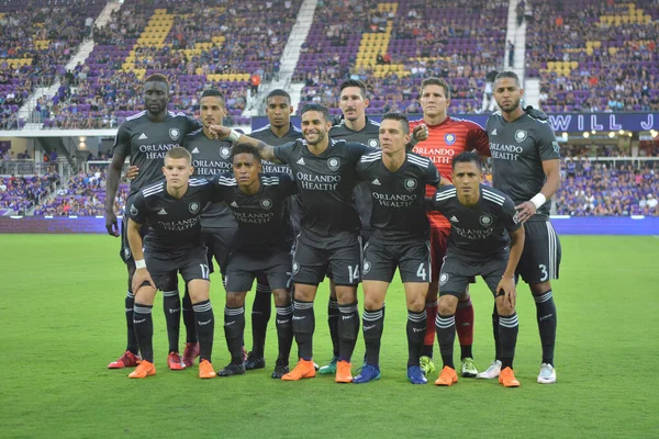 Orlando City 21 Nisan 2018 'de Orlando Florida' daki Exploria Stadyumu 'nda San Jose depremlerine ev sahipliği yaptı..