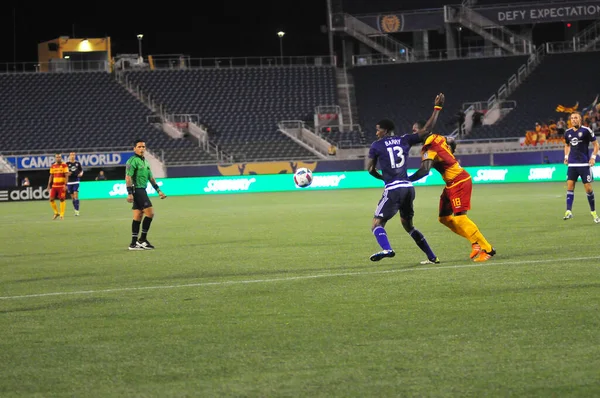 Orlando City SC, 29 Haziran 2016 'da Orlando Florida' daki Kamp Dünyası Stadyumu 'nda Fort Lauderdale Strikers' a ev sahipliği yaptı..