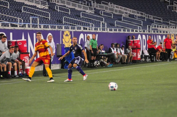 Orlando City Hospeda Fort Lauderdale Strikers Estádio Mundial Camping Orlando — Fotografia de Stock