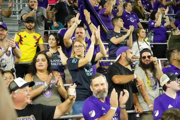 Orlando City Accueille Révolution Nouvelle Angleterre Lors Open Cup Des — Photo