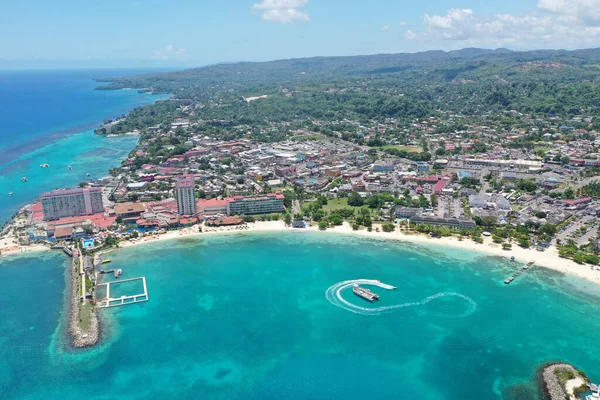 Gyönyörű Kilátás Nyílik Strandok Ocho Rios Jamaica Egy Nyári Napon — Stock Fotó