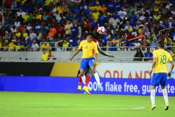 Brazília Szembesül Haitivel Copa America Centenario Alatt Orlando Floridában Camping — Stock Fotó