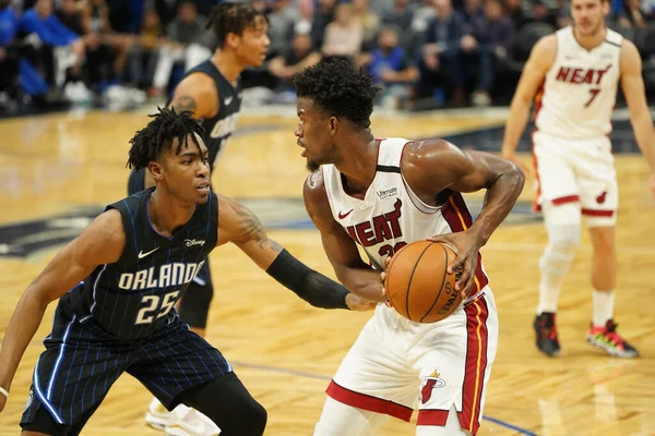 Jogo Basquete Temporada Nba Orlando Magic Miami Heat Janeiro 2020 — Fotografia de Stock