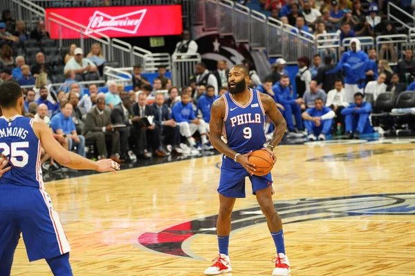 Orlando Magic Empfängt Sonntag Oktober 2019 Die Philadelphia 76Ers Amway — Stockfoto