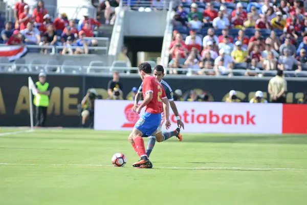 Costa Rica Enfrenta Paraguai Durante Centenário Copa América Estádio Mundial — Fotografia de Stock