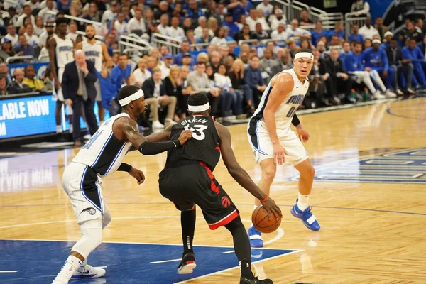 Orlando Magic 19 Nisan 2019 Cuma günü Orlando Florida 'daki Amway Arena' daki NBA Playoff 1 'de Toronto Rapçileri' ne ev sahipliği yapıyor.