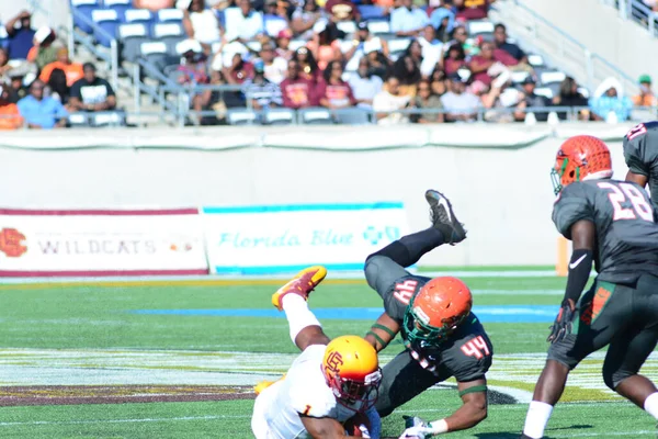 Florida Rattlers Affrontare Bethune Cookman Wildcats Scavato Classici Della Florida — Foto Stock