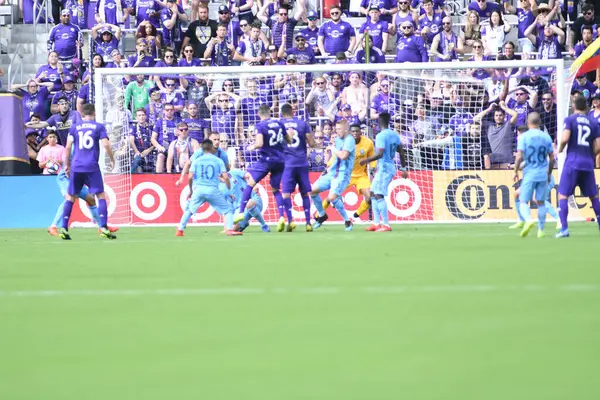 Orlando City Host New York City Orlando City Stadium Orlando - Stock-foto