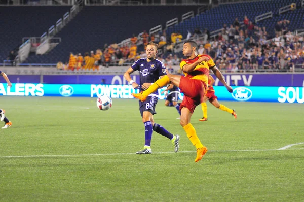 Orlando City SC, 29 Haziran 2016 'da Orlando Florida' daki Kamp Dünyası Stadyumu 'nda Fort Lauderdale Strikers' a ev sahipliği yaptı..