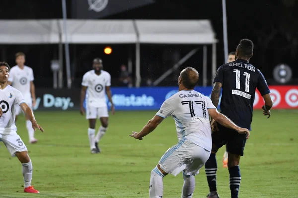 Mls Sırasındaki Minnesota United Ile Karşılaşan Kansas City Temmuz 2020 — Stok fotoğraf