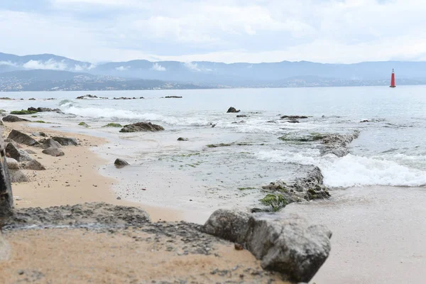 Belle Rocce Vicino Alla Spiaggia — Foto Stock