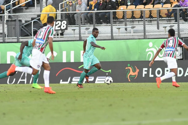 Fluminense Barcelona Florida Cup Spectrum Stadium Den Januari 2018 Orlando — Stockfoto