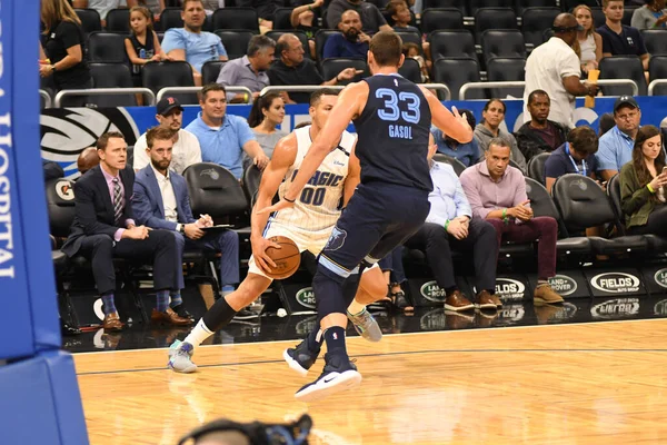 Orlando Magic Приймає Memphis Grizzilies Amway Center Орландо Флорда Жовтня — стокове фото