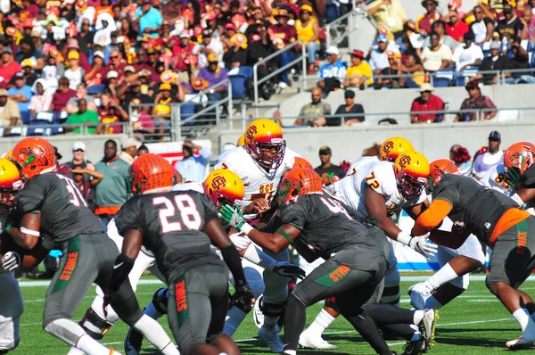 Florida Rattlers Face Bethune Cookman Wildcats Durig Florida Classics Camping — стокове фото