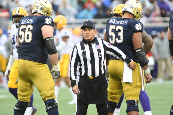 Notre Dame Face Lsu Alatt Citrus Bowl Camping World Stadium — Stock Fotó