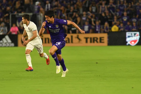 Orlando City Empfängt April 2019 Die Colorado Rapids Orlando City — Stockfoto