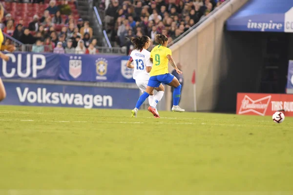 Фінал Кубка Shebelieves Usa Brazil Raymond James Stadium Tampa Florida — стокове фото