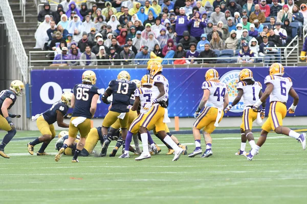 Notre Dame Face Lsu Citrus Bowl Camping World Stadium Orlando — Stock Photo, Image