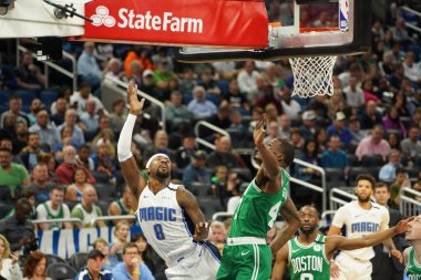 Orlando Magic, Boston Celtics 'i 24 Ocak 2020' de Orlando, Florida 'da Amway Center' da ağırladı..   