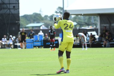Toronto FC, 13 Temmuz 2020 tarihinde Orlando Florida 'daki ESPN Wild World of Sports' ta düzenlenen MLS Back Tournament sırasında D.C. United ile karşılaştı. Fotoğraf: Marty Jean-Louis