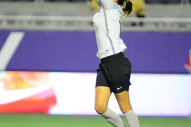 Orlando Pride sunucusu Houston Dash 23 Haziran 2016 'da Orlando Florida' daki Dünya Kampı Stadyumu 'nda..