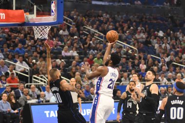 Orlando Magic, Philadelphia 76ers 'ı 25 Mart 2019' da Orlando Florida 'daki Amway Arena' da ağırlıyor.. 