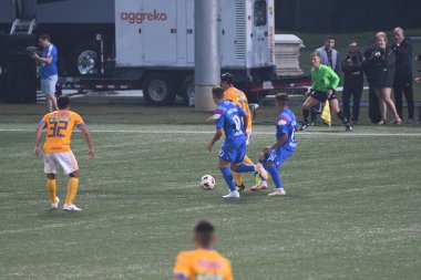 Atlanta United sunucusu Tigres & MLS Homegrown takımları 31 Temmuz 2018 'de Atlanta, Georgia' da düzenlenen MLS All Star haftasında.