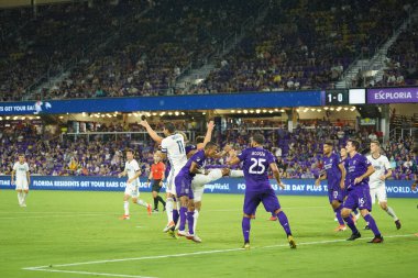 Orlando City, 3 Temmuz 2019 Çarşamba günü Orlando Florida 'daki Exploria Stadyumu' nda Philadelphia Union 'a ev sahipliği yaptı.