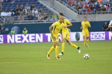 Paris Saint-Germain, Tottenham Hotspur 'a karşı 22 Temmuz 2017' de Orlando Florida 'daki Citrus Bowl' da. 