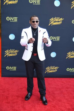 24 Mart 2018 Cumartesi günü Las Vegas 'taki Orleans Resort' ta düzenlenen 33. Yıldız Ödülleri Kırmızı Halı sırasında ünlüler.