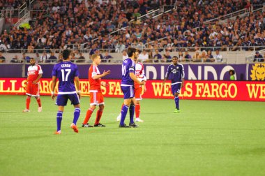 Orlando City SC, 8 Mayıs 2015 'te Florida' daki Kamp Dünyası Stadyumu 'nda Los Angeles Galaksisi' ne ev sahipliği yaptı..