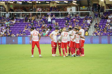 Orlando City 21 Temmuz 2019 tarihinde Florida, Orlando 'da Exploria Stadyumu' nda New York Red Bulls 'a ev sahipliği yaptı..