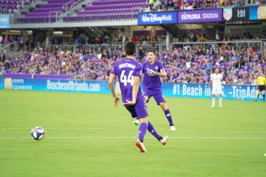 Orlando City SC, 19 Haziran 2019 Çarşamba günü Orlando 'daki Exploria Stadyumu' nda düzenlenen ABD Açık Kupası sırasında New England Devrimi 'ne ev sahipliği yaptı. 