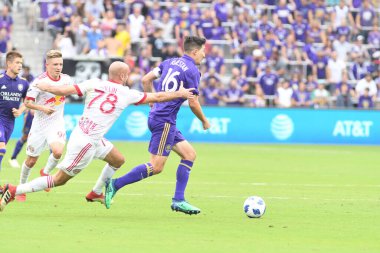 Orlando City, 31 Mart 2018 'de Orlando Florida' daki Exploria Stadyumu 'nda New York Red Bulls' a ev sahipliği yaptı..
