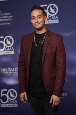 15 Ekim 2019 'da Nashville, Tennessee' deki Linbscome Üniversitesi 'nde verilen 50. GMA Dove Ödülleri sırasında kırmızı halı. 